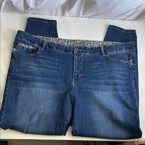 Avenue Denim Classic Dark Blue Stretch Jeans - Comfortable Everyday Fit